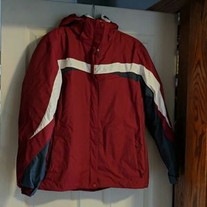 Columbia 3 in 1 Interchange hooded jacket size L